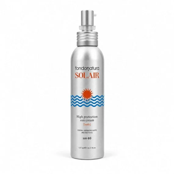 Fondonatura SOLAIR High Protection Sun Cream SPF40 125ml NEW 2026 - crema solare corpo protezione media/alta