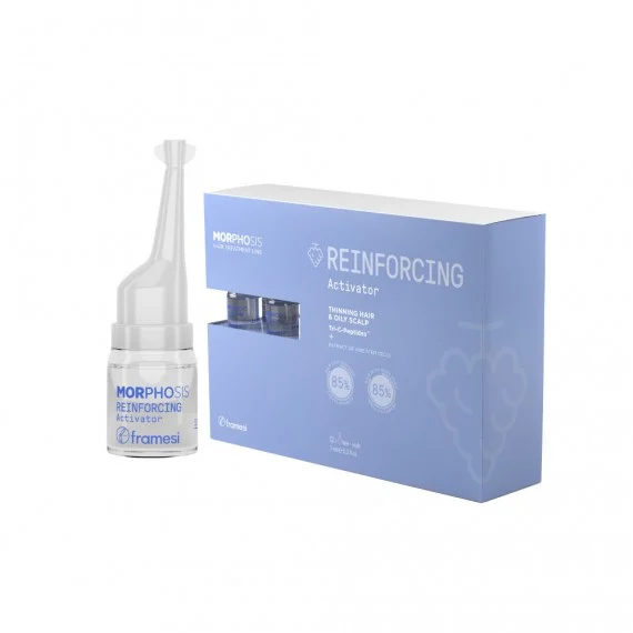 Framesi Morphosis Reinforcing Activator 12*7ml NEW 2025 - fiale anticaduta uomo cute grassa