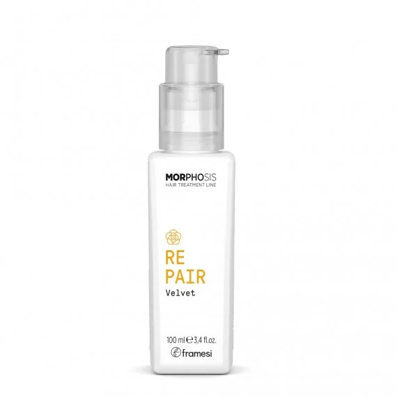 Framesi Morphosis Repair Velvet 100ml - fluido idratante disciplinante capelli sfibrati e danneggiati