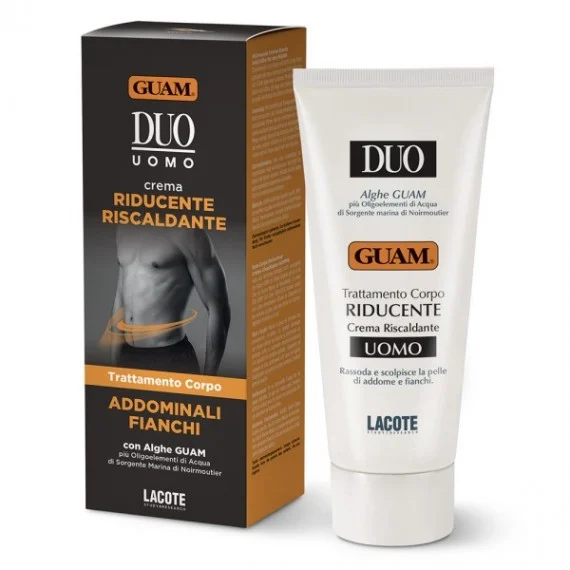 GUAM DUO UOMO Crema Riducente Riscaldante 200ml - trattamento corpo uomo addominali fianchi