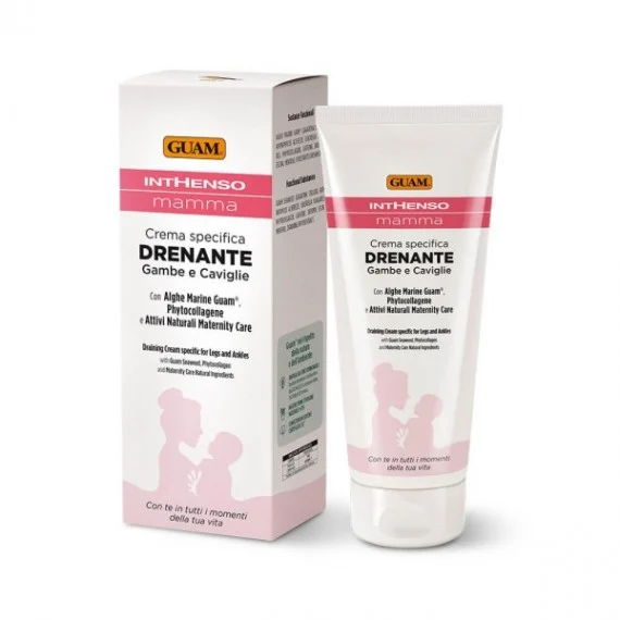 GUAM Inthenso Mamma Crema Drenante Gambe e Caviglie 200ml - trattamento gambe tonificante pre/post gravidanza