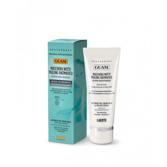 GUAM SEATHERAPY Maschera Notte Peeling Enzimatico 75ml - maschera notte viso esfoliante delicata