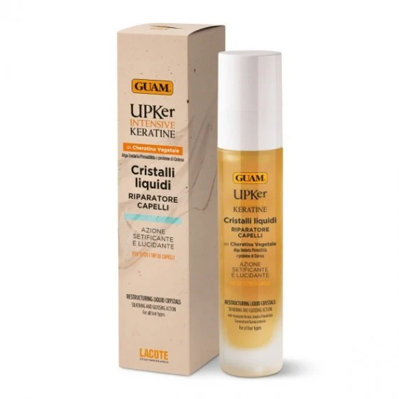 GUAM UPKer Intensive Keratine Cristalli Liquidi 50ml - olio siero disciplinante anti-crespo tutti capelli