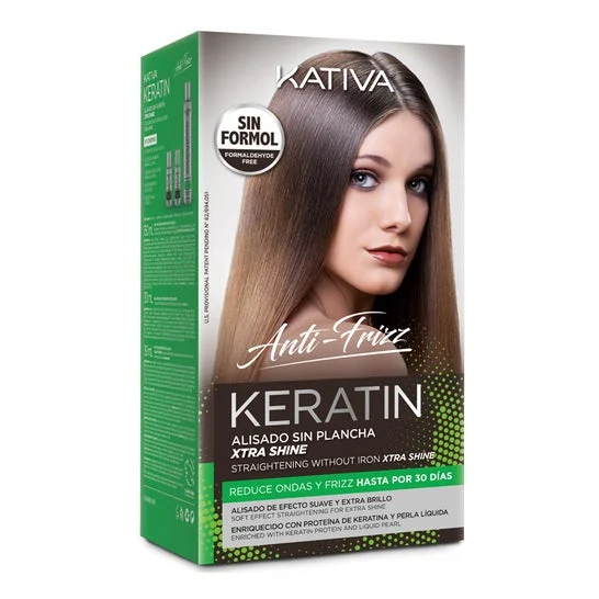 Kativa Keratin Anti-Frizz Smoothing Without Straightener Extra Shine 30 Days
