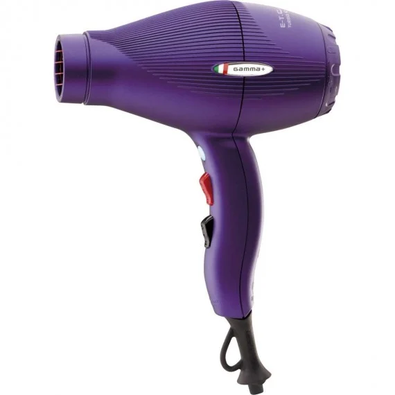Gamma+ E-T.C. Light Premium Viola Opaco - asciugacapelli compatto/leggero con turbo compressore
