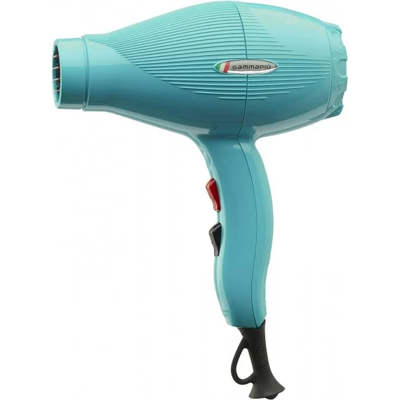Gamma+ E-T.C. Light Verde Caraibi - asciugacapelli compatto/leggero con turbo compressore