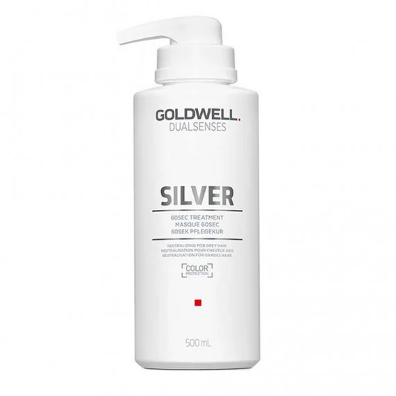 Goldwell Dualsenses Silver 60s Treatment 500ml - maschera antigiallo capelli bianchi grigi