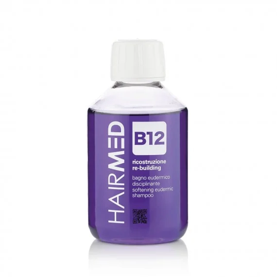 HAIRMED B12 Ricostruzione Bagno Eudermico Disciplinante 200ml - shampoo disciplinante capelli grossi fragili