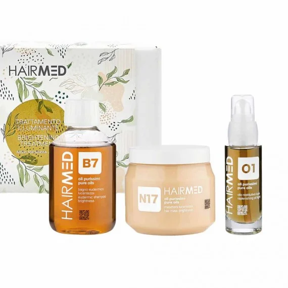 HAIRMED B7 N17 O1 Kit - Trattamento Illuminante 200+250+30ml - kit illuminante capelli opachi