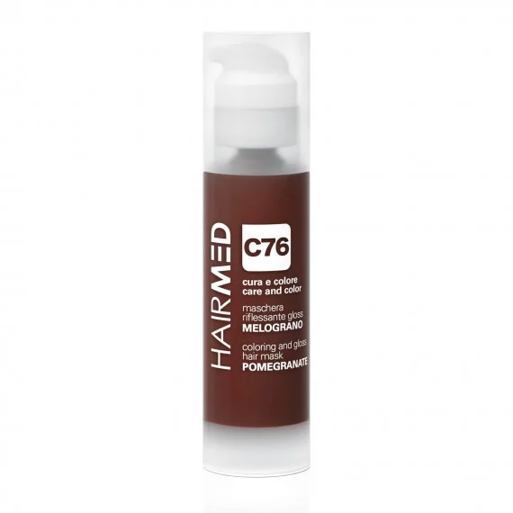HAIRMED C76 MELOGRANO Maschera riflessante Gloss 150ml - maschera riflessante capelli castani rosso rame