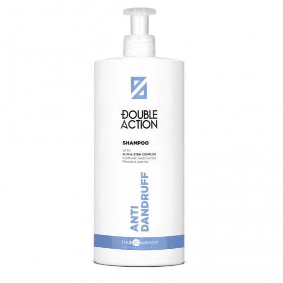 Hair Company Double Action Anti Dandruff Shampoo 1000ml - shampoo antiforfora capelli con forfora