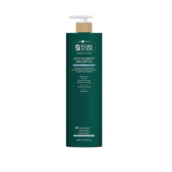 Hair Company Double Action Purify Anti Dandruff Shampoo 1000ml - shampoo antiforfora capelli con forfora