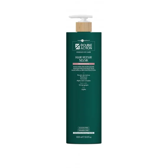 Hair Company Double Action Regenerate Hair Repair Mask 1000ml - maschera ricostruttrice capelli danneggiati