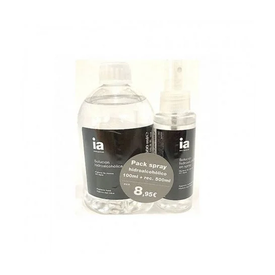 Interapothek confezione spray idroalcolica + ricarica