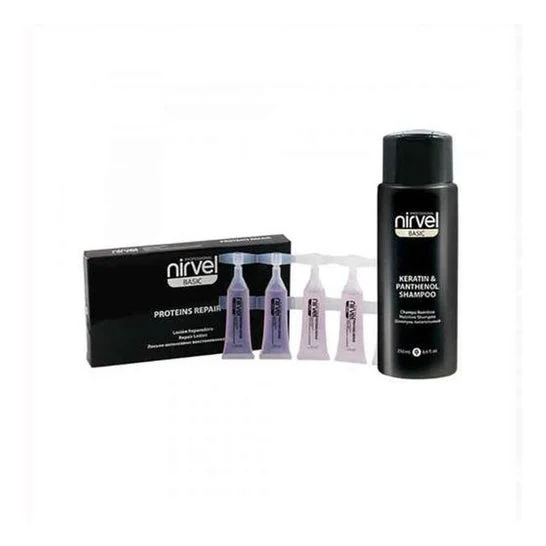 Nirvel Basic Pack Keratin & Panthenol Shampoo + Fiale