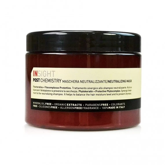 Insight Post Chemistry Neutralizing Mask 500ml - maschera neutralizzante idratante post colorazione