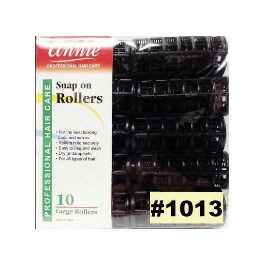 Annie Rulli Nero 1013 Grande 10 Unità