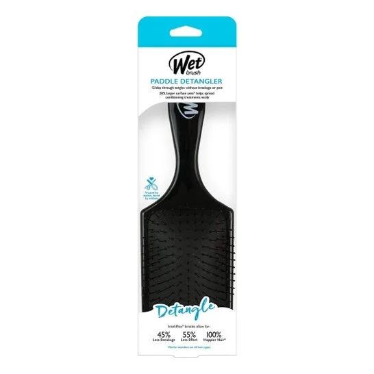 Wet Brush Paddle Detangler Black 1ud