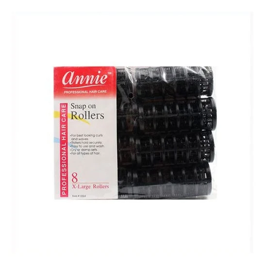 Annie Rulli Nero 1014 Extra Grande 8 Unità