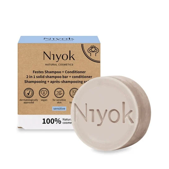 Niyok Champú + Acondicionador Sólido Sensible 80 g
