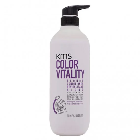 KMS Color Vitality Blonde Conditioner 750ml - balsamo antigiallo capelli biondi decolorati