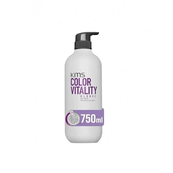 KMS Color Vitality Blonde Shampoo 750ml - shampoo antigiallo capelli biondo freddo bianchi