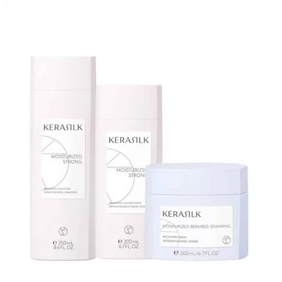 Kerasilk Essentials Repairing Shampoo + Repairing Conditioner + Recovery Mask 250+200+200ml