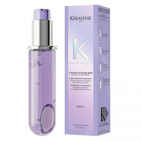 Kerastase Blond Absolu L'Huile Cicagloss Refill 75ml - ricarica olio concentrato illuminante biondi decolorati