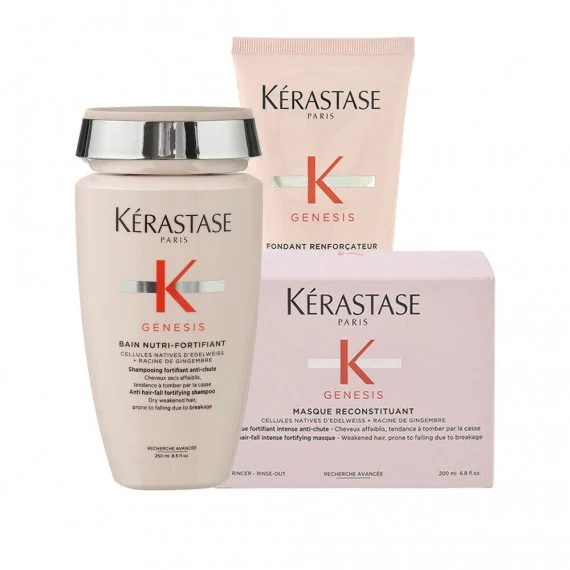 Kerastase Genesis Bain Nutri-Fortifiant+Masque+Fondant 250+200+200ml - rituale nutriente capelli indebolitie fragili