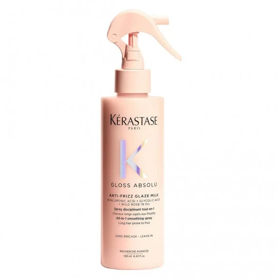 Kerastase Gloss Absolu Anti-Frizz Glaze Milk 190ml - spray anti-crespo levigante capelli lunghi crespi