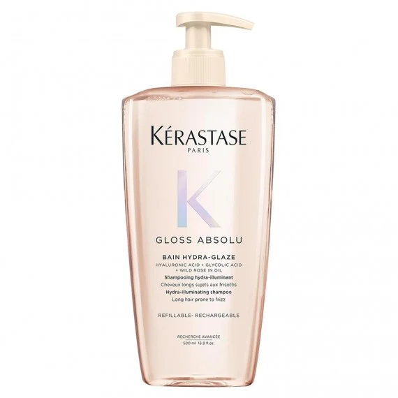 Kerastase Gloss Absolu Bain Hydra-Glaze 500ml - shampoo idratante illuminante capelli crespi lunghi