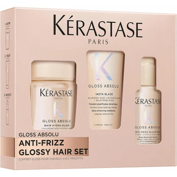 Kerastase Gloss Absolu Discovery Set 80+75+45ml TRAVEL - kit illuminante capelli spenti opachi