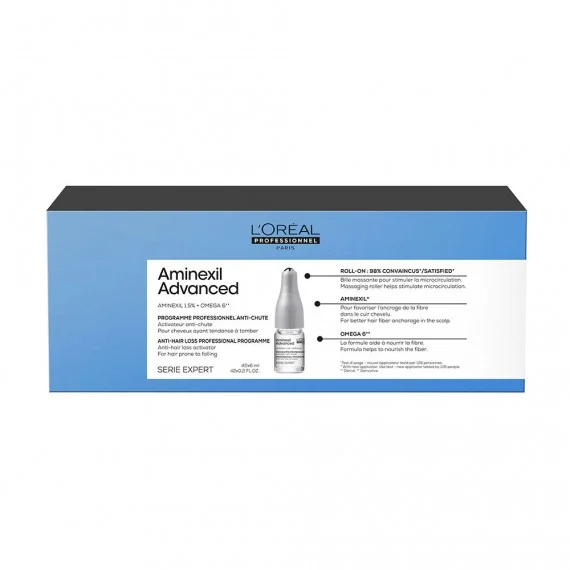 L'Oréal Professionnel Serie Expert Aminexil Advanced 10x6ml - trattamento siero roll-on anticaduta capelli diradati