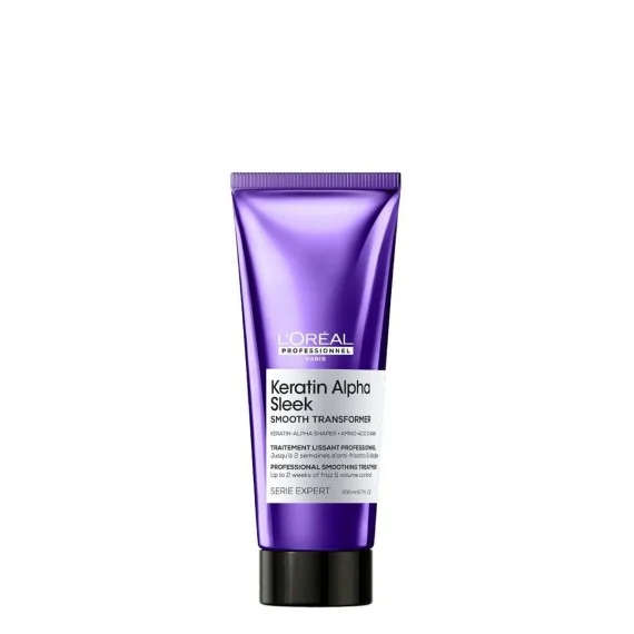 L'Oreal Professionel Keratin Alpha Sleek Smooth Transformer 200ml - trattamento lisciante anticrespo capelli crespi