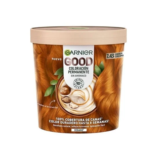 Garnier Good Coloración Permanente Nr 7.43 Cobrizo Cúrcuma 217ml