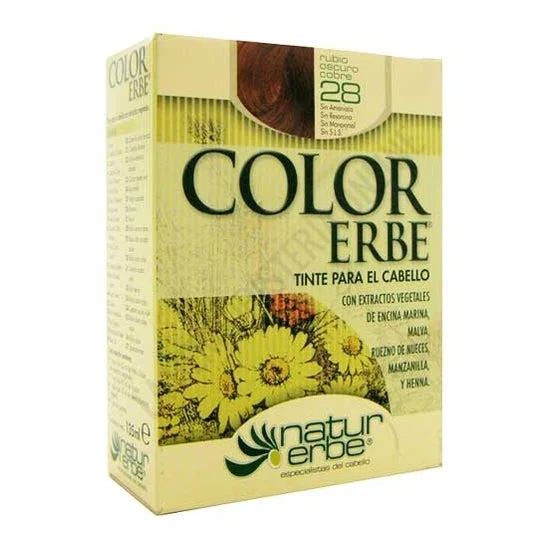 Color Erbe Tintura Vegetale Senza Ammon 28 biondo scuro rame 135ml