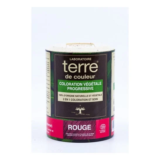 Terre de Couleur Coloración 100% Vegetal Rojo 100g