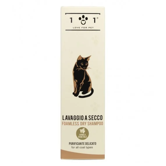 Linea 101 Love for Pet Lavaggio A Secco Gatti 250ml - shampoo a secco gatto purificante tutti tipi di pelo
