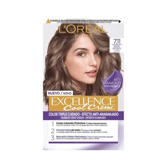 L'Oréal Paris Excellence 7.11 Biondo Cenere Intenso 192ml
