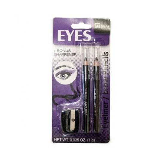 Magic Studio Eyeliner Brow Pack Pencil And Sharpener L 3 Unità