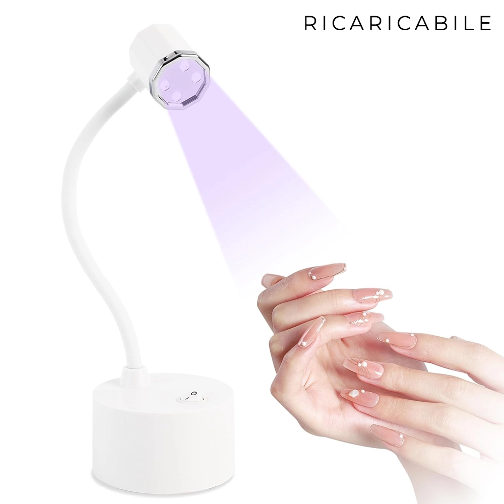 Mini Lampada LED UV Touch Ricaricabile per Ricostruzione Unghie