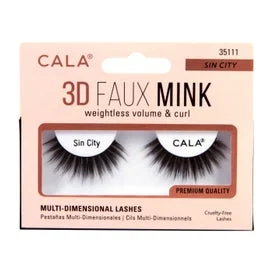 Cala Lashes 3D Faux Mink Pestañas Postizas Sin City 1 Par