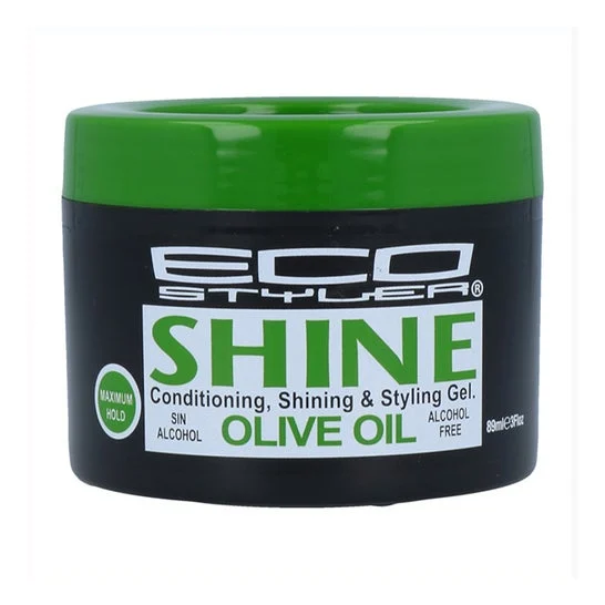 Eco Styler Shine Gel Fissante Olio Oliva Senza Alcol Forte 89ml