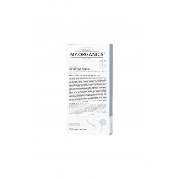 MY.ORGANICS Eye Contour Patches 4x2pz - cerotti contorno occhi con acido ialuronico e collagene