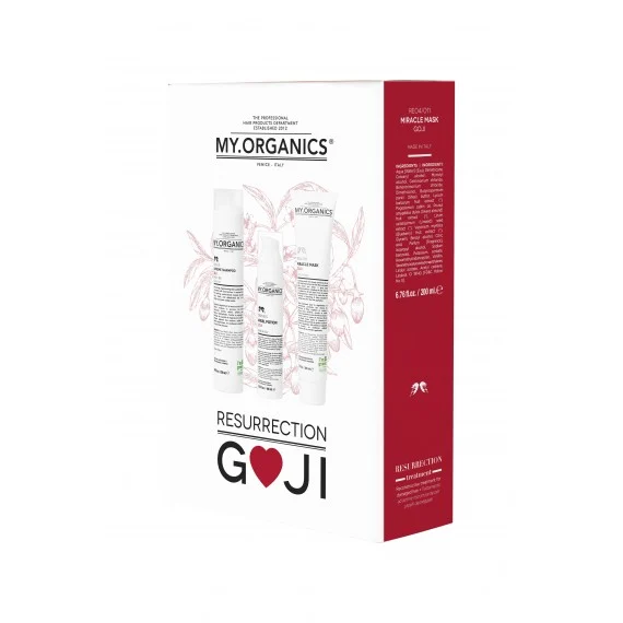 MY.ORGANICS GOJY Resurrection Gift Box 250+200+100ml - kit ristrutturante idratante capelli danneggiati