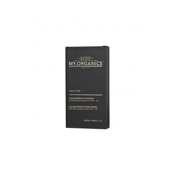 MY.ORGANICS Gift Box Color Protect 2x50ml TRAVEL - kit shampoo+conditioner idratante capelli colorati