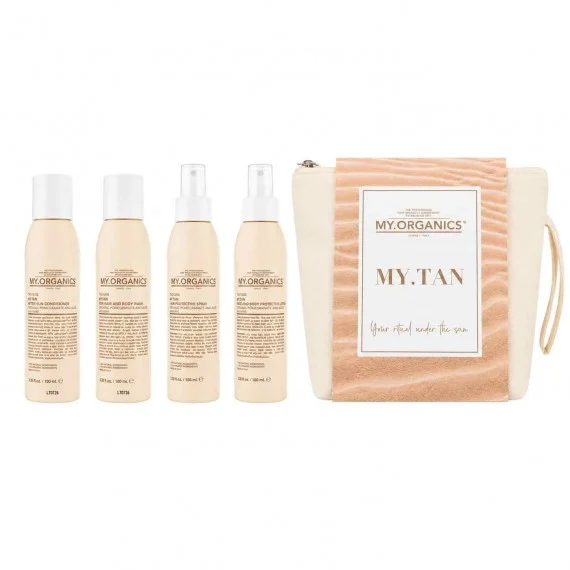 MY.ORGANICS My.Tan Kit Solare NEW - kit protezione solare capelli+pochette