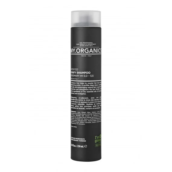 MY.ORGANICS Purify Shampoo 250ml - shampoo purificante riequilibrante cute grassa