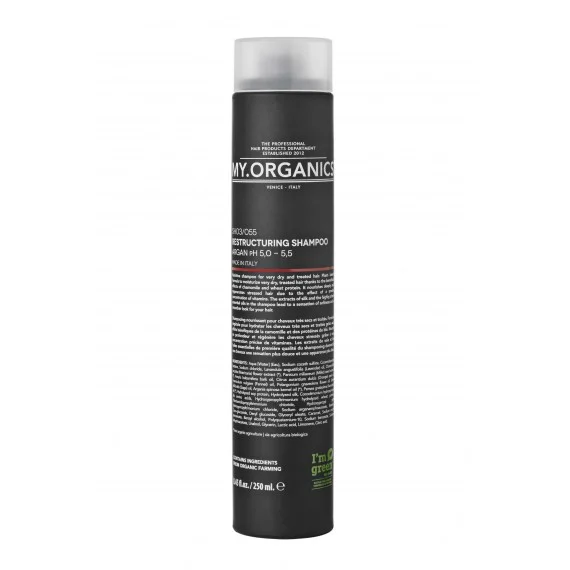 MY.ORGANICS Restructuring Shampoo 250ml - shampoo ristrutturante capelli secchi trattati