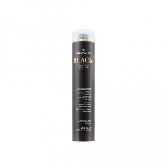 Medavita BLACK Blondie Extra Cool Blonde Neutralizing Shampoo 250ml - shampoo anti-giallo intenso capelli biondi decolorati